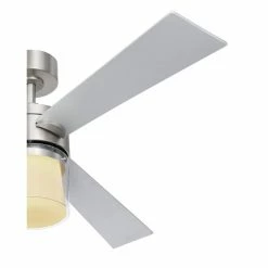 Globo VERLOSA Deckenventilator LED Nickel-Matt, 1-flammig, Fernbedienung -Bürolampen Verkäufe globo verlosa deckenventilator 03642 4