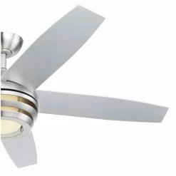 Globo VIVIANA Deckenventilator LED Nickel-Matt, 1-flammig, Fernbedienung 11 Globo VIVIANA Deckenventilator LED Nickel-Matt, 1-flammig, Fernbedienung -Bürolampen Verkäufe globo viviana deckenventilator 03641 2