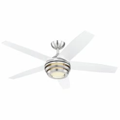Globo VIVIANA Deckenventilator LED Nickel-Matt, 1-flammig, Fernbedienung 14 Globo VIVIANA Deckenventilator LED Nickel-Matt, 1-flammig, Fernbedienung -Bürolampen Verkäufe globo viviana deckenventilator 03641 5