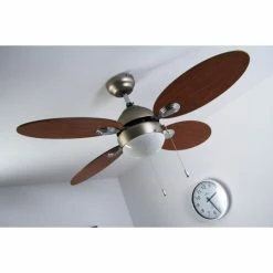 Globo WADE Ventilator Nickel-Matt, Edelstahl, 1-flammig 38 Globo WADE Ventilator Nickel-Matt, Edelstahl, 1-flammig -Bürolampen Verkäufe globo wade ventilator 318 do1 17