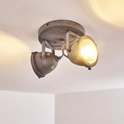 Hofstein Glostrup Deckenleuchte LED Grau, 2-flammig -Bürolampen Verkäufe glostrup deckenleuchte h3293904 do1 18