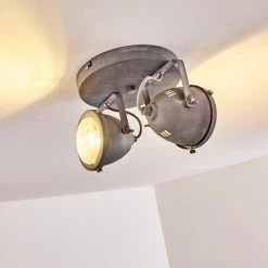 Hofstein Glostrup Deckenleuchte LED Grau, 2-flammig -Bürolampen Verkäufe glostrup deckenleuchte h3293904 do1 6