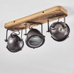 Hofstein Glostrup Deckenleuchte Edelstahl, Braun, 3-flammig -Bürolampen Verkäufe glostrup deckenleuchte h3335734 do1 6