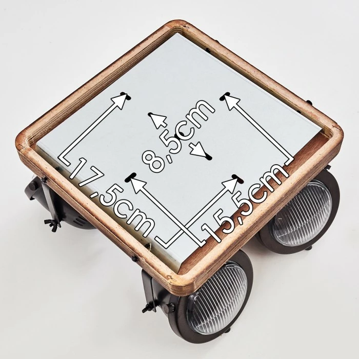 Hofstein Glostrup Deckenleuchte Edelstahl, Braun, 4-flammig 18 Hofstein Glostrup Deckenleuchte Edelstahl, Braun, 4-flammig – Bild 18