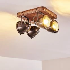 Hofstein Glostrup Deckenleuchte Edelstahl, Braun, 4-flammig 20 Hofstein Glostrup Deckenleuchte Edelstahl, Braun, 4-flammig -Bürolampen Verkäufe glostrup deckenleuchte h3335758 do1 2