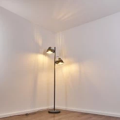 Hofstein Glostrup Stehleuchte Grau, 2-flammig -Bürolampen Verkäufe glostrup stehleuchte h3335772 do1 19