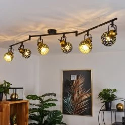 Hofstein Gomsrud Deckenleuchte Schwarz, 6-flammig -Bürolampen Verkäufe gomsrud deckenleuchte h3434666 6