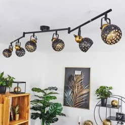 Hofstein Gomsrud Deckenleuchte Schwarz, 6-flammig -Bürolampen Verkäufe gomsrud deckenleuchte h3434666 9