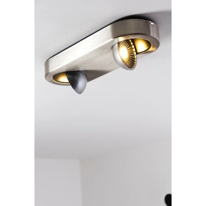 Hofstein Granada Deckenleuchte LED Nickel-Matt, 2-flammig 13 Hofstein Granada Deckenleuchte LED Nickel-Matt, 2-flammig – Bild 13