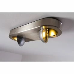 Hofstein Granada Deckenleuchte LED Nickel-Matt, 2-flammig 32 Hofstein Granada Deckenleuchte LED Nickel-Matt, 2-flammig -Bürolampen Verkäufe granada deckenleuchte h3002278 5