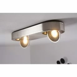Hofstein Granada Deckenleuchte LED Nickel-Matt, 2-flammig 33 Hofstein Granada Deckenleuchte LED Nickel-Matt, 2-flammig -Bürolampen Verkäufe granada deckenleuchte h3002278 6