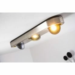 Hofstein Granada Deckenleuchte LED Nickel-Matt, 3-flammig -Bürolampen Verkäufe granada deckenleuchte h3002285 12