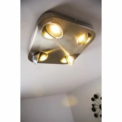 Hofstein Granada Deckenleuchte LED Nickel-Matt, 4-flammig -Bürolampen Verkäufe granada deckenleuchte h3002292 14