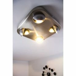 Hofstein Granada Deckenleuchte LED Nickel-Matt, 4-flammig -Bürolampen Verkäufe granada deckenleuchte h3002292 18