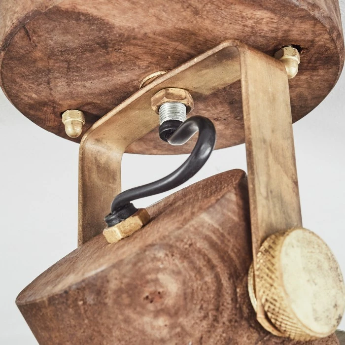 Hofstein Grunnfjord Deckenleuchte Gold, Holz dunkel, 1-flammig 6 Hofstein Grunnfjord Deckenleuchte Gold, Holz dunkel, 1-flammig – Bild 6