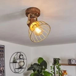 Hofstein Grunnfjord Deckenleuchte Gold, Holz dunkel, 1-flammig 18 Hofstein Grunnfjord Deckenleuchte Gold, Holz dunkel, 1-flammig -Bürolampen Verkäufe grunnfjord deckenleuchte h3442456 6