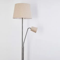 Hofstein Gunstock Stehleuchte Nickel glänzend, 2-flammig -Bürolampen Verkäufe gunstock stehleuchte h3354292 16