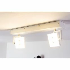 Hofstein Guyana Deckenspot LED Chrom, Weiß, 2-flammig 39 Hofstein Guyana Deckenspot LED Chrom, Weiß, 2-flammig -Bürolampen Verkäufe guyana deckenspot h3002377 13