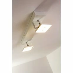 Hofstein Guyana Deckenspot LED Chrom, Weiß, 2-flammig 51 Hofstein Guyana Deckenspot LED Chrom, Weiß, 2-flammig -Bürolampen Verkäufe guyana deckenspot h3002377 25