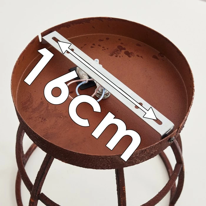 Hofstein Haervej Deckenleuchte Rostfarben, 1-flammig 3 Hofstein Haervej Deckenleuchte Rostfarben, 1-flammig – Bild 3