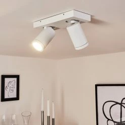 Hofstein Hakamken Deckenleuchte Weiß, 2-flammig -Bürolampen Verkäufe hakamken deckenleuchte h3438039 6