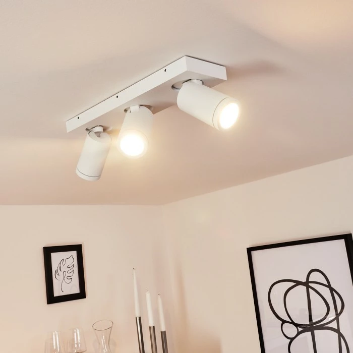 Hofstein Hakamken Deckenleuchte Weiß, 3-flammig 7 Hofstein Hakamken Deckenleuchte Weiß, 3-flammig – Bild 7