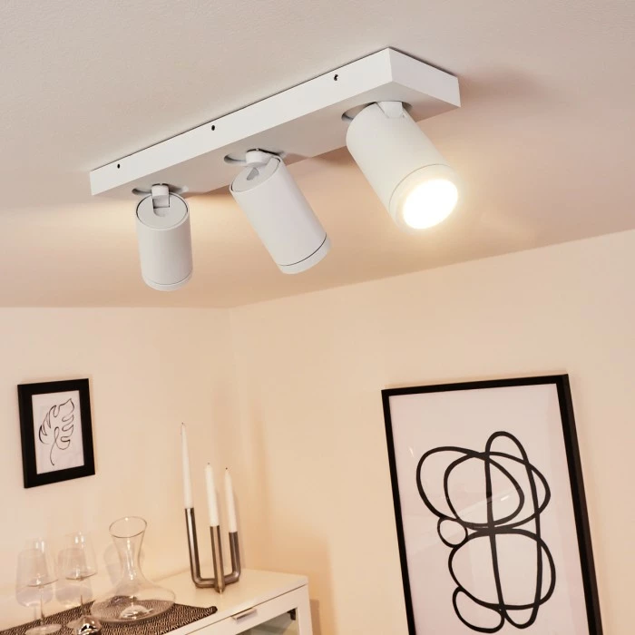 Hofstein Hakamken Deckenleuchte Weiß, 3-flammig 9 Hofstein Hakamken Deckenleuchte Weiß, 3-flammig – Bild 9