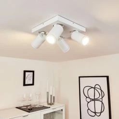 Hofstein Hakamken Deckenleuchte Weiß, 4-flammig -Bürolampen Verkäufe hakamken deckenleuchte h3438107 6