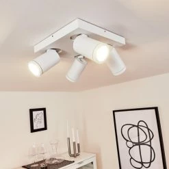 Hofstein Hakamken Deckenleuchte Weiß, 4-flammig -Bürolampen Verkäufe hakamken deckenleuchte h3438107 8