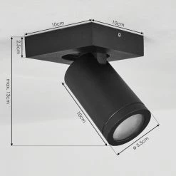 Hofstein Hakamken Deckenleuchte Schwarz, 1-flammig -Bürolampen Verkäufe hakamken deckenleuchte h3438473 3