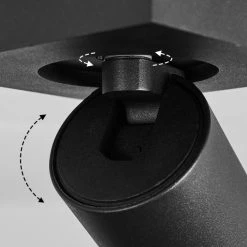 Hofstein Hakamken Deckenleuchte Schwarz, 1-flammig -Bürolampen Verkäufe hakamken deckenleuchte h3438473 5