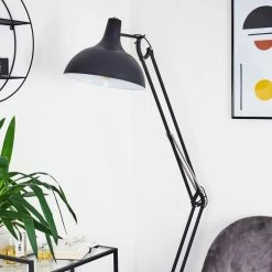 Hofstein Hallsta Stehleuchte Chrom, Schwarz, 1-flammig -Bürolampen Verkäufe hallsta stehleuchte h3413951 9