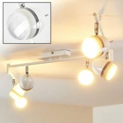 Hofstein Hamburg Deckenspot LED Weiß, 6-flammig