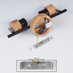 Hofstein Harran Deckenleuchte Chrom, Schwarz, Braun, 2-flammig 16 Hofstein Harran Deckenleuchte Chrom, Schwarz, Braun, 2-flammig -Bürolampen Verkäufe harran deckenleuchte h3441633 4