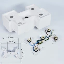 Hofstein Hatusao Deckenleuchte Weiß, 5-flammig -Bürolampen Verkäufe hatusao deckenleuchte h3439197 4