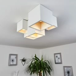 Hofstein Hatusao Deckenleuchte Weiß, 5-flammig -Bürolampen Verkäufe hatusao deckenleuchte h3439197 6