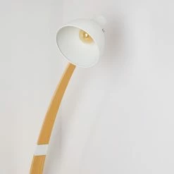 Hofstein Higashi Stehleuchte Weiß, Holz hell, 1-flammig -Bürolampen Verkäufe higashi stehleuchte h3358191 5