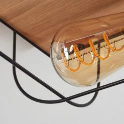 Hofstein Hodne Deckenleuchte Schwarz, Naturfarben, 2-flammig -Bürolampen Verkäufe hodne deckenleuchte h3441688 2