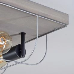 Hofstein Hodne Deckenleuchte Schwarz, Grau, Naturfarben, 4-flammig -Bürolampen Verkäufe hodne deckenleuchte h3441749 2