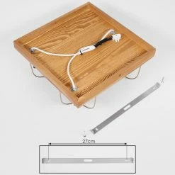 Hofstein Hodne Deckenleuchte Schwarz, Naturfarben, 3-flammig -Bürolampen Verkäufe hodne deckenleuchte h3441800 3