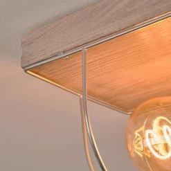 Hofstein Hodne Deckenleuchte Schwarz, Grau, Naturfarben, 2-flammig -Bürolampen Verkäufe hodne deckenleuchte h3441954 5