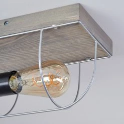 Hofstein Hodne Deckenleuchte Schwarz, Grau, Naturfarben, 1-flammig -Bürolampen Verkäufe hodne deckenleuchte h3441992 2