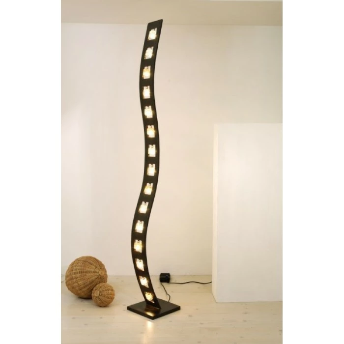 Holländer CUBO Stehleuchte Schwarz, Braun, 15-flammig 1 Holländer CUBO Stehleuchte Schwarz, Braun, 15-flammig