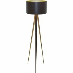 Holländer PETRA Bodenleuchte Schwarz, Braun, 1-flammig -Bürolampen Verkäufe hollaender petra bodenleuchte 300 k 11165 1