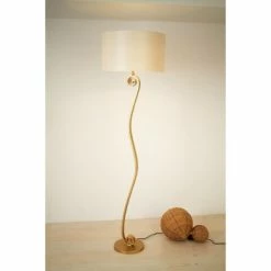 Holländer TROFEO Stehleuchte Weiß, Gold, 1-flammig