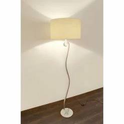 Holländer TROFEO Stehleuchte Silber, Weiß, 1-flammig