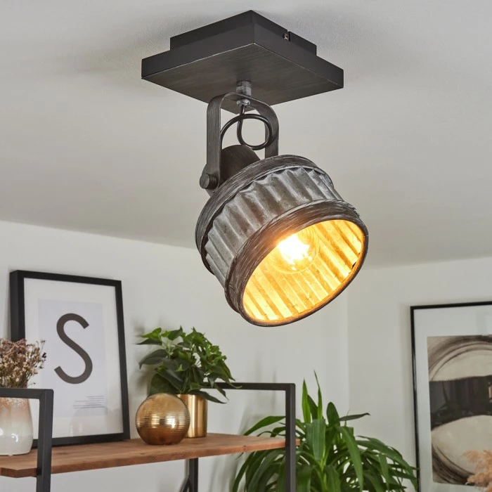 Hofstein Holsa Deckenleuchte Schwarz, 1-flammig 1 Hofstein Holsa Deckenleuchte Schwarz, 1-flammig