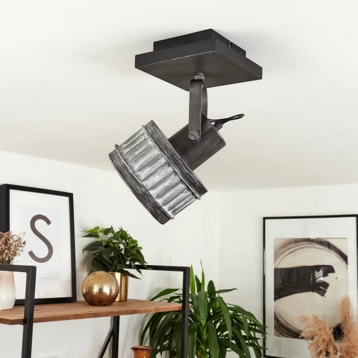 Hofstein Holsa Deckenleuchte Schwarz, 1-flammig 12 Hofstein Holsa Deckenleuchte Schwarz, 1-flammig – Bild 12