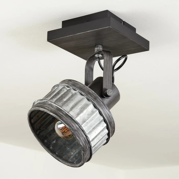 Hofstein Holsa Deckenleuchte Schwarz, 1-flammig 8 Hofstein Holsa Deckenleuchte Schwarz, 1-flammig – Bild 8