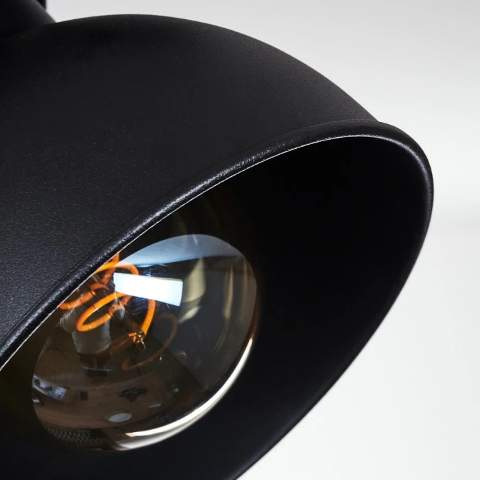 Hofstein Hora Deckenleuchte Schwarz, 3-flammig 3 Hofstein Hora Deckenleuchte Schwarz, 3-flammig – Bild 3